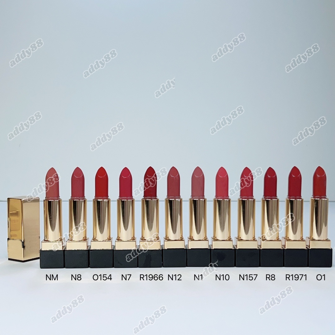 Y Brand Lipstick Luxury Girl Cosmetic Lip Beauty Makeup #1966 #NM High Quality Matte lipstick 3.8g Long Lasting Waterproof 12 Colors