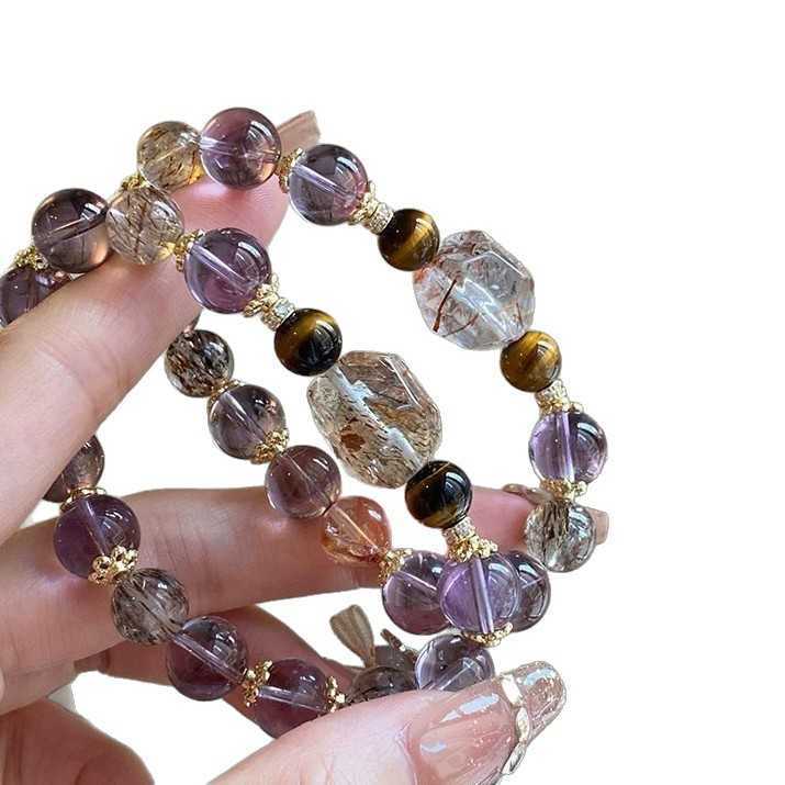 WealthAttractinga ndL uckEnhancingPu rpleTo werCr ystalYe llowTi gerEy eSt oneBl ackGo ldSu perSe venBr aceletGi ftfo rBe stFr J251125