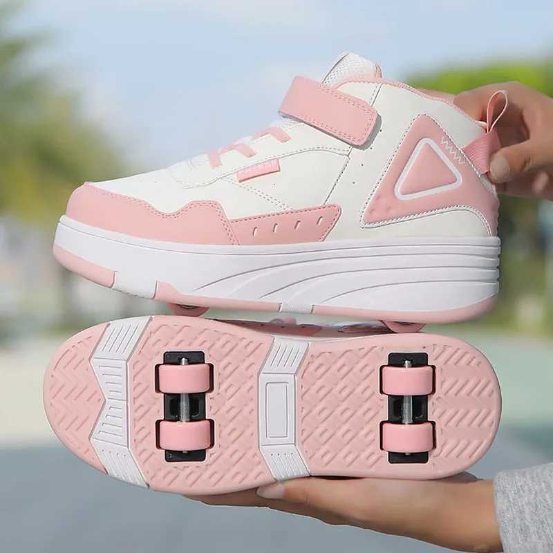 Roller Skate Shoes Kids Autumn Children Fashion Casual Sports Toy Birthday Gift Games Boys 4 Wheels Sneakers GirlsW251125 XJ260303