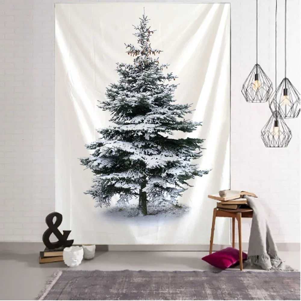 New Year Christmas Tree Tapestries Wall Art Decoration Cool Birthday Party Bedroom Hanging Wall Living Room Office Home DecorM251125