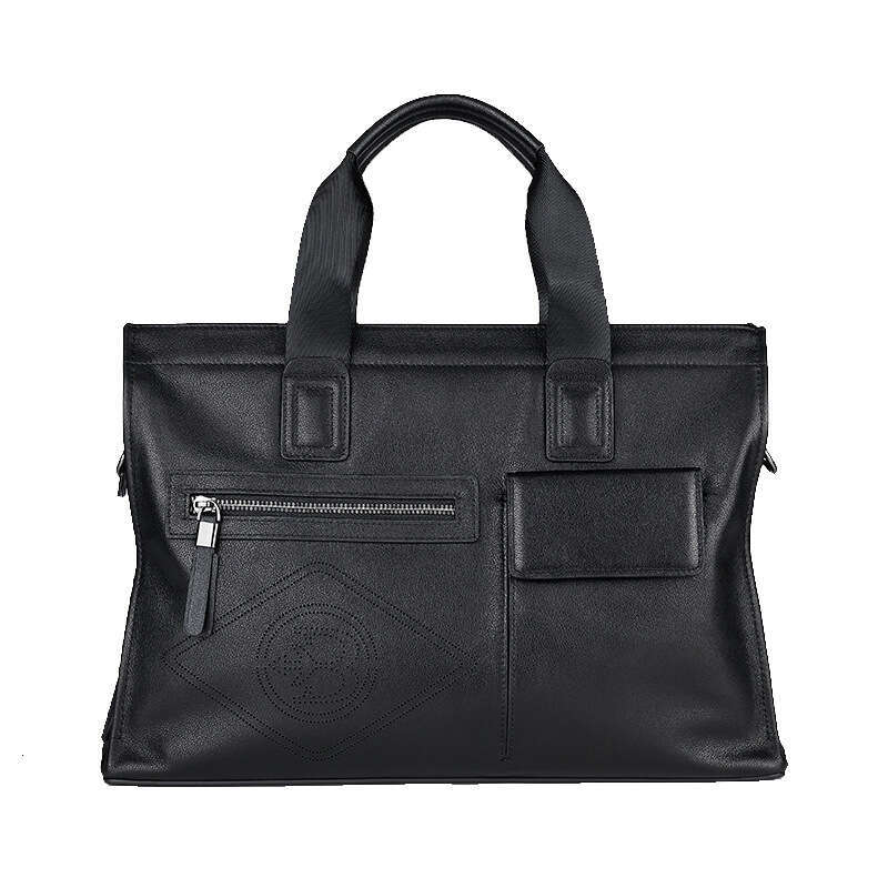 Luxury Bag Designer Genuine Leather Casual Briefcase Fashion Cowhide Laptop Bag Business Large Capacity Crossbody Men S Handbag