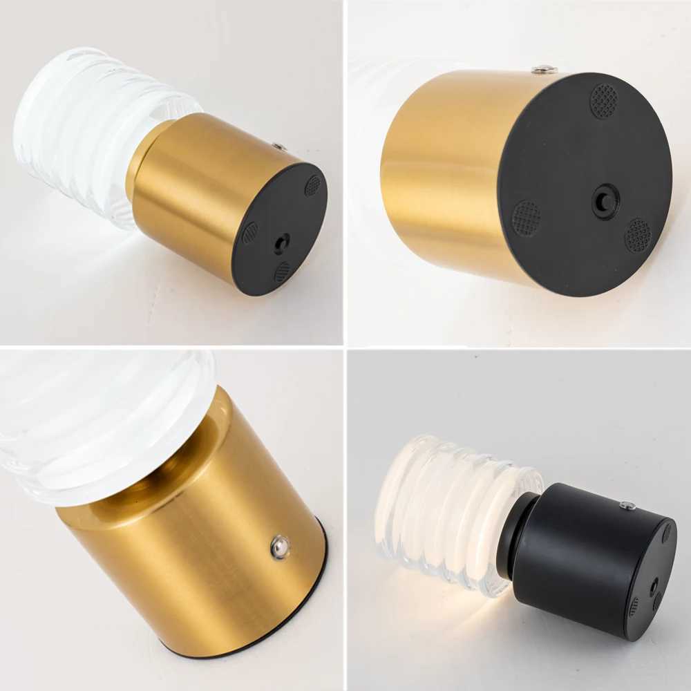 GGbingo Metal LED Table Lamp Rechargable Night Light Portable USB Charging Touch Bedside Table Lamp Living Room Decoration LampM251125