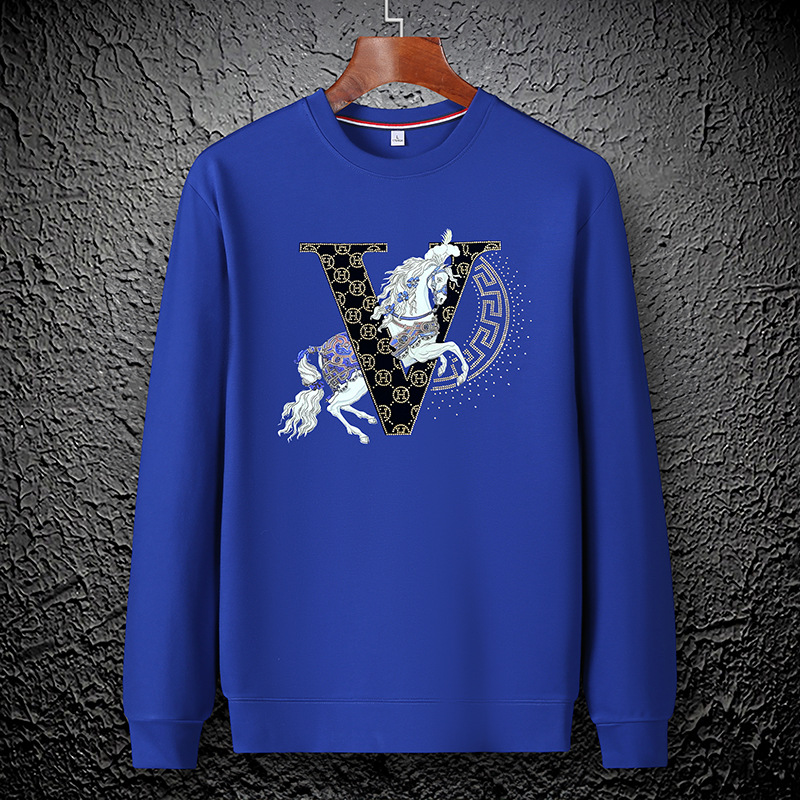 Designer Men's Hoodies Rhinestone new presbyopic letter Crewneck Sweatshirts for Men Women Vintage Breathable Loose Fit High Street casual Pullov