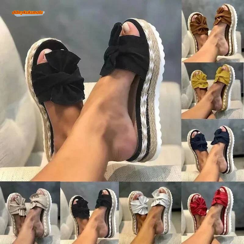 Heels with Wedges for Women Platform Sandals Slippers Sandalias Mujer Elegant Summer Shoes ddmykukumalu