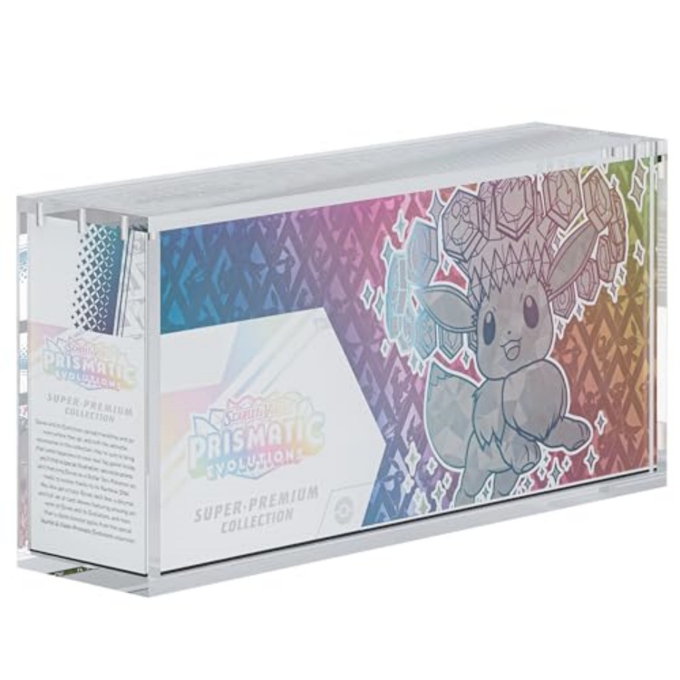 Waco TCG SPC Magnetic Acrylic Display Case, Clear Protector Box for Prismatic Evolutions Super-Premium Collection - view 8