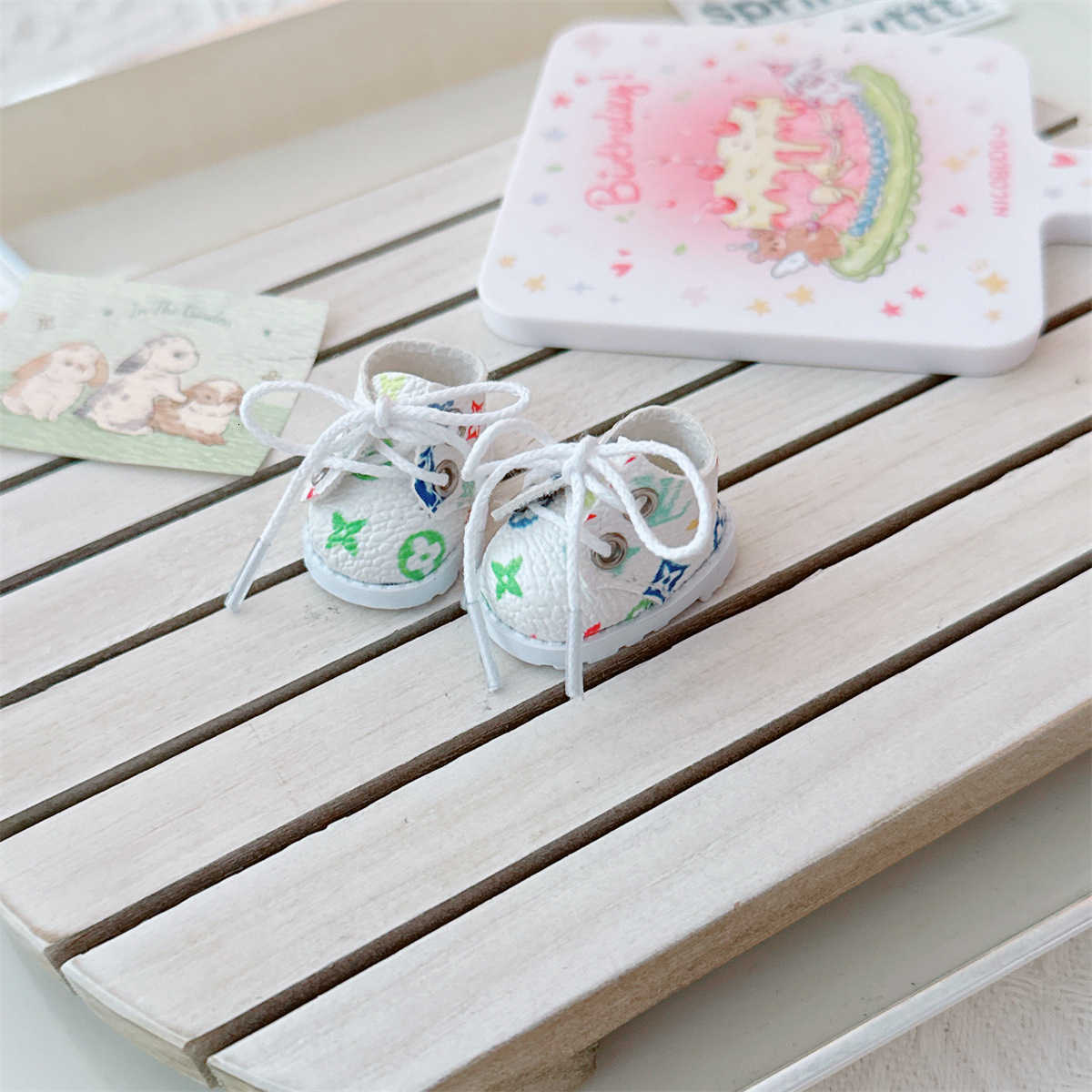 17cm Labubu sportswear DIMOO baby clothes 10cm cotton baby doll black and white peaks T-shirt trendyT251018