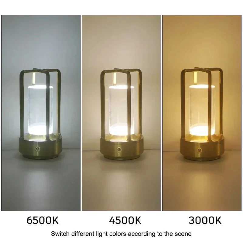 Night light black gold silver table lamp touch USB charging ambient light suitable for bedrooms living roomsM251125
