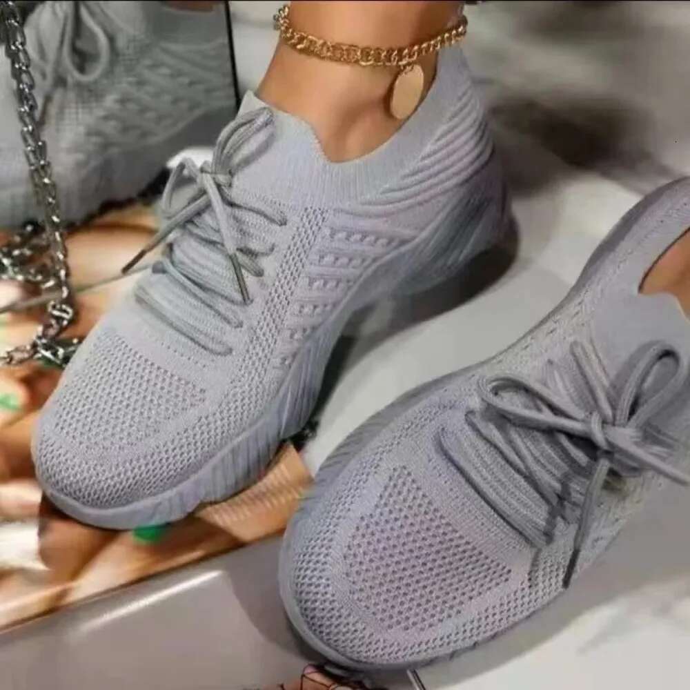 Women Mesh Breathable Casual Lace-up Vulcanized Ladies Platform Sneakers Female Shoes Plus Size Zapatos De Mujer ddmykukumalu