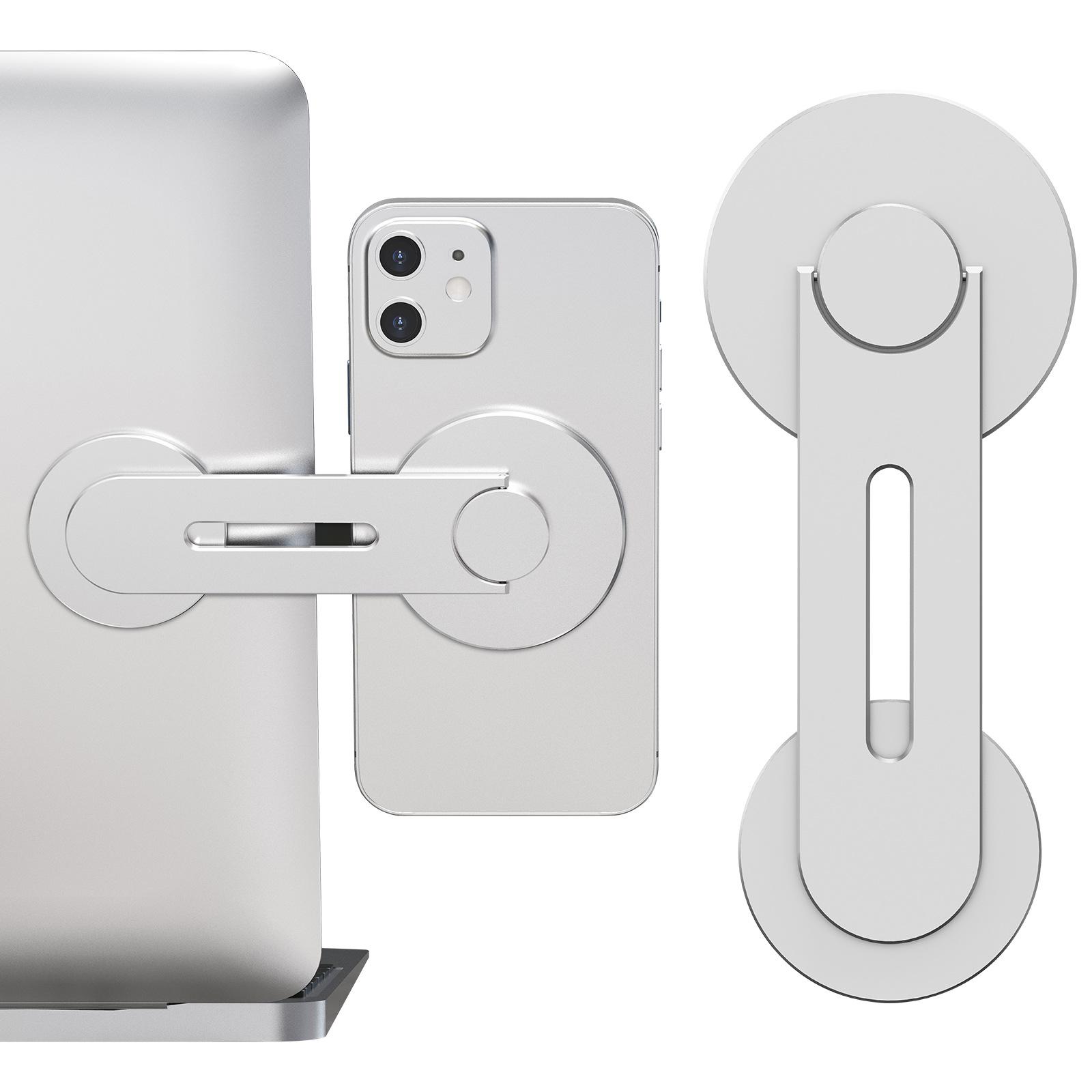 Aluminum alloy ring magnetic bracket,Portable adjustable phone bracket