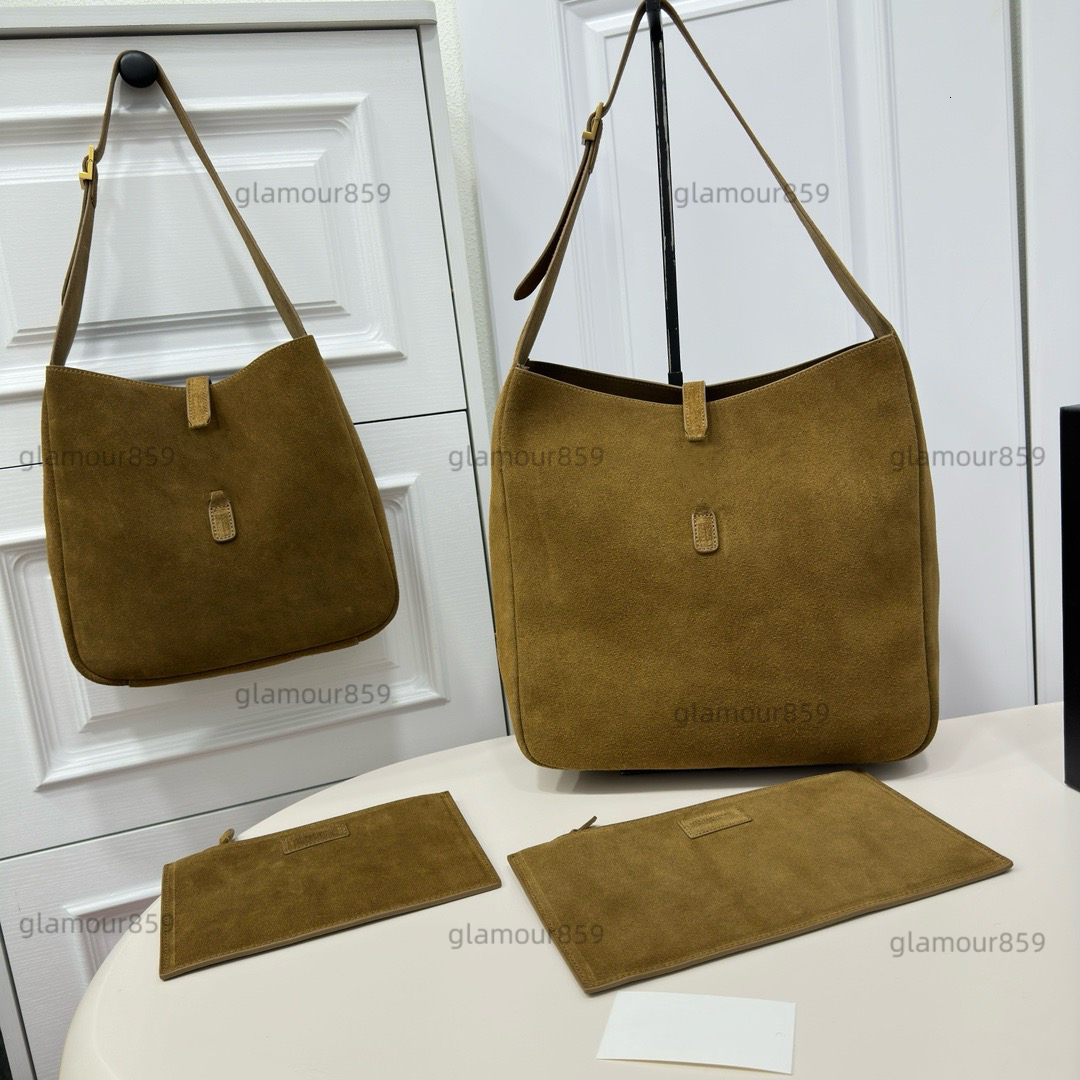 Shoulder Bags Designer Drawstring Totes Underarm Hobo Handbag for woman Fashion classic Suede leather shopping bag womens purse LE5A7 messenger Bag PR