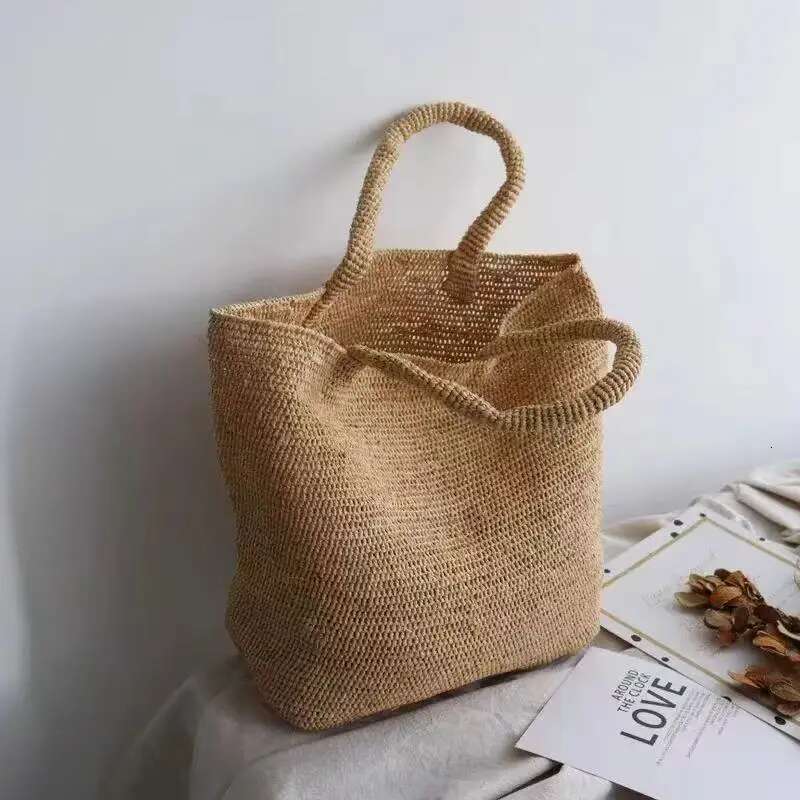 Summer Bags For Women Designer Handbag Purse 2025 New To Weave Large Capacity Shoulder Straw Beach Tote Bag