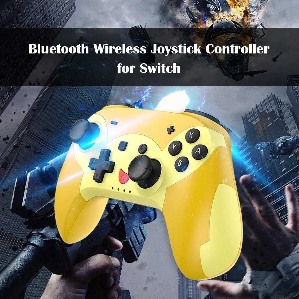 NE Wireless For Switch Pro Controller Game Control Gamepads with 6-Axis Gyro/Turbo/Joystick for Switch/Lite/OLED H251125