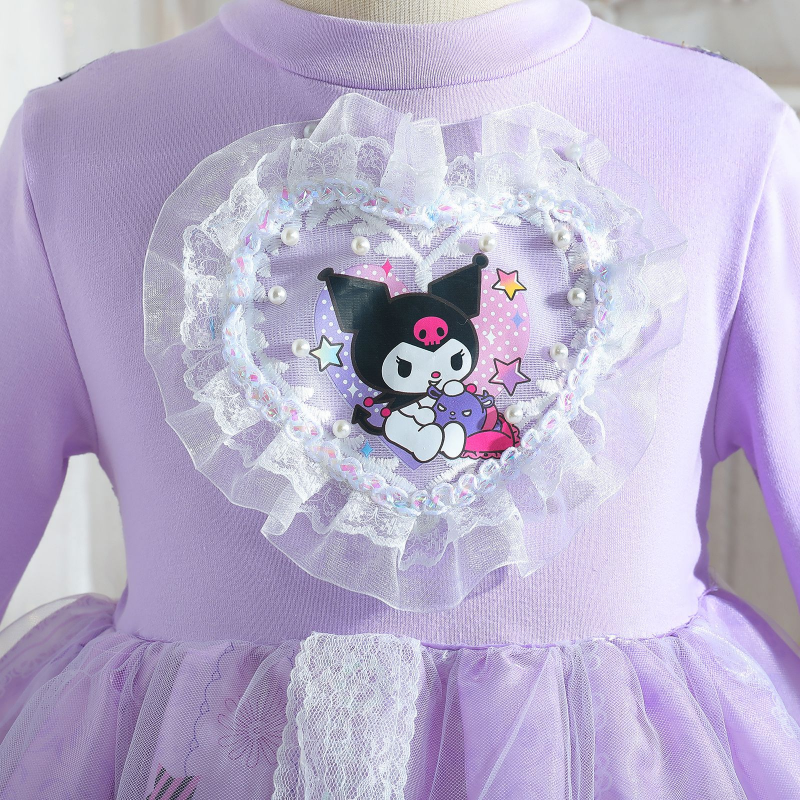 DISNEY Girls designer clothes baby girl clothes Crayon Shin-chan princess cartoon cute sweet dress Lolita puffy dress dress.