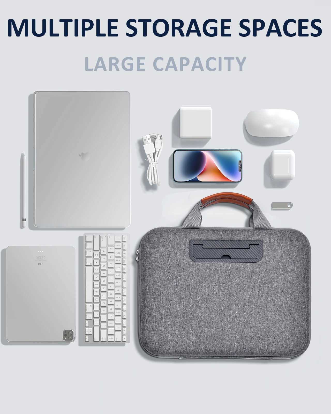 Oatsbasf Laptop Case Laptop Bag for 14 Notebook Computer Laptop Case Tablet Sleeve Cover Waterproof Business Computer BriefcaseT251125