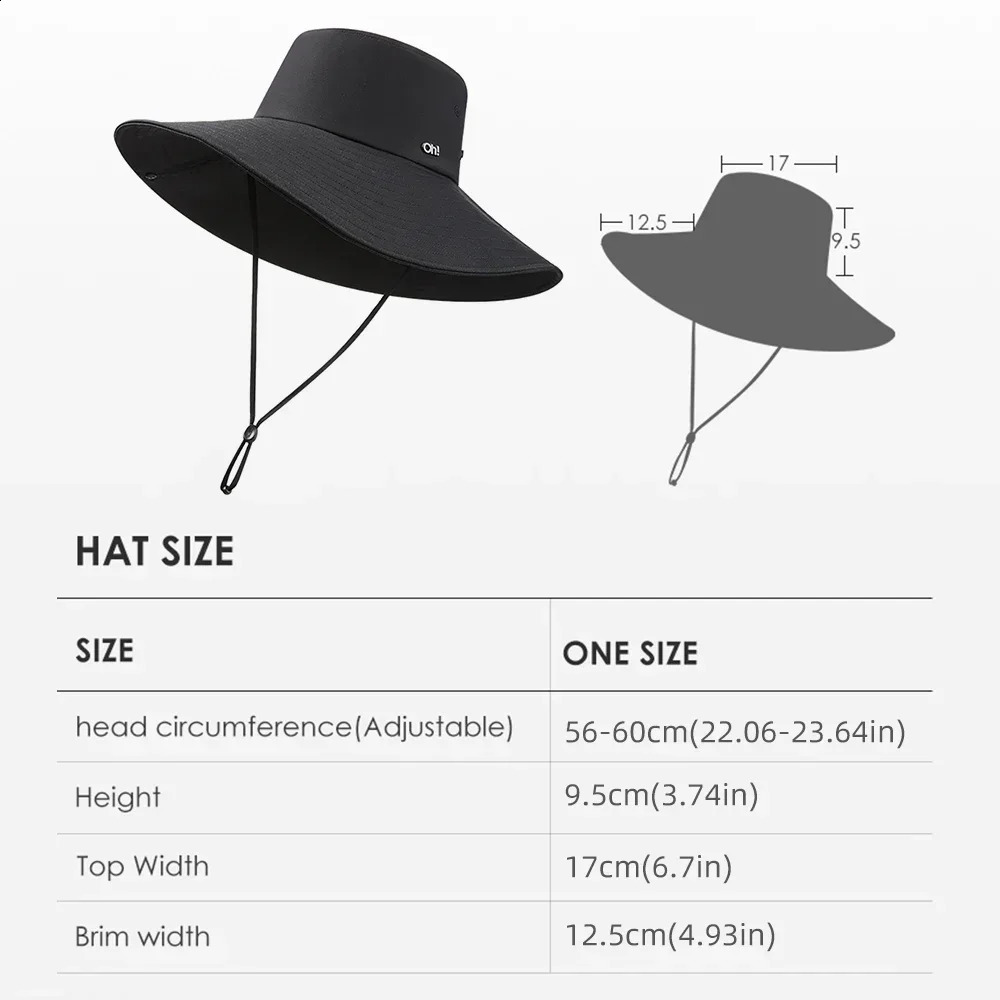 OhSunny Women Bucket Hat Sun Hats with Brim UPF50 Full Protection Windproof Gardening Caps for Outdoors Sports Beach Hiking 250424