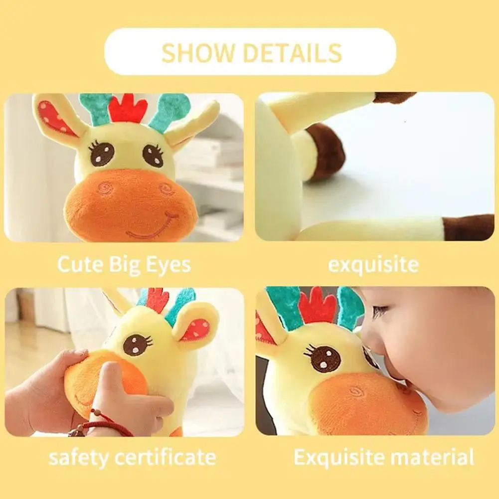 Dancing Talking Giraffe Plush Toy Rechargeable Musical Educational Doll with Lights Interactive Baby Gift for Travel Party 251125 - view 7