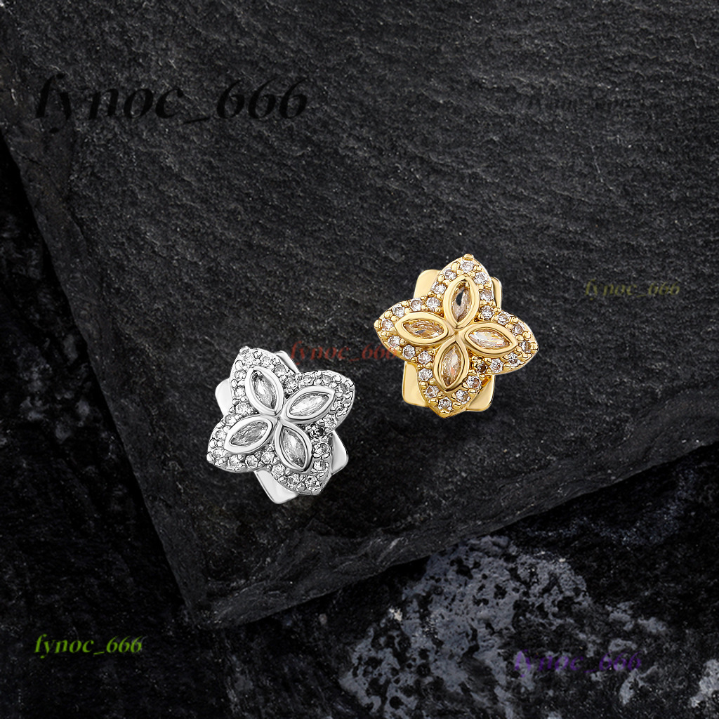 2025 New Unisex Clover Grillz Unisex Hip Hop Body Jewelry with Moissanite Four Stones Wholesale Price Manufactured by Manufacturers