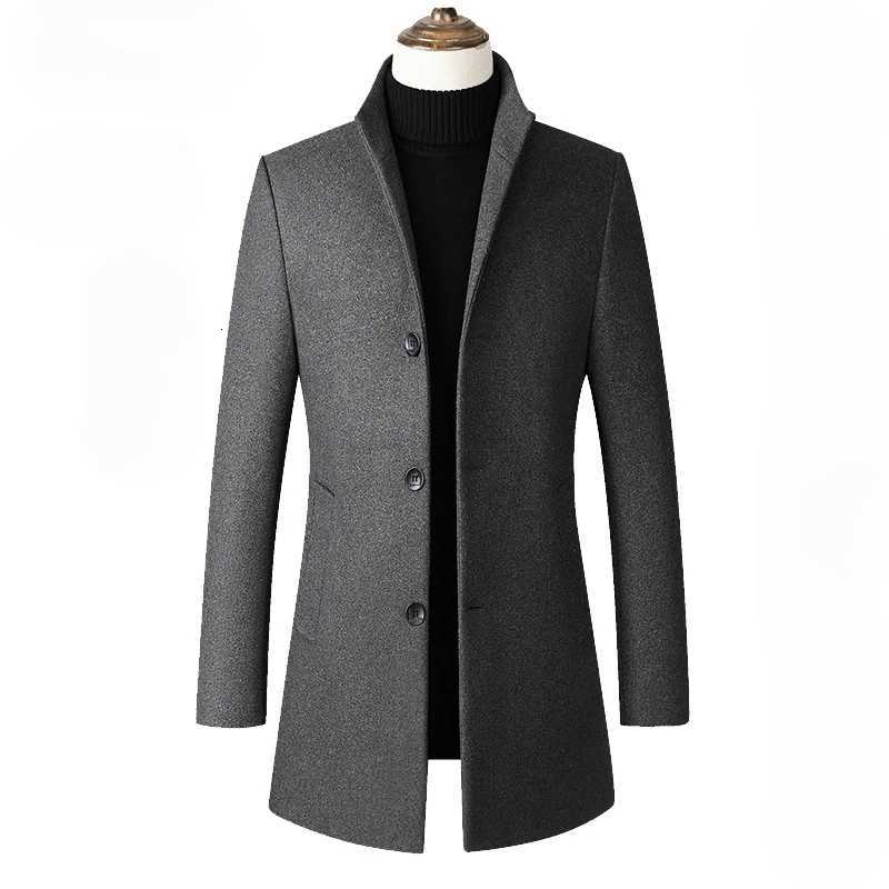 New Autumn Men 40 Cashmere Trench Coats Male Business Casual Woolen Blends Long Jackets Man Winter Warm Overcoats EU Size XXLT251125