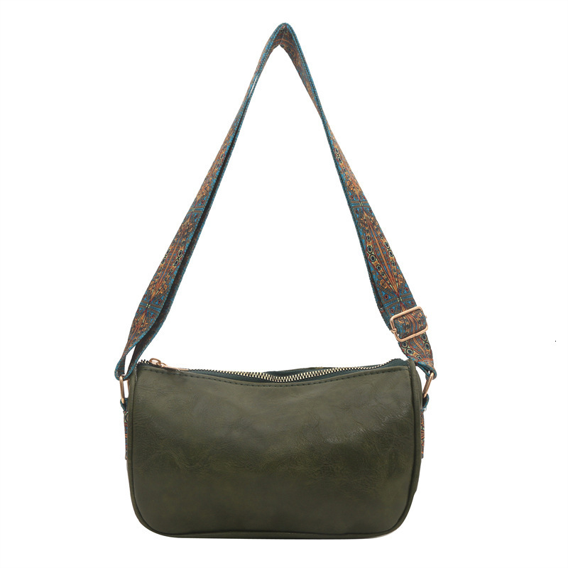 New Free Delivery Designer Shoes By 2025 Trendy New Fashion Versatile Casual Western-Style Wide Strap Single Shoulder Women's Crossbody Bag