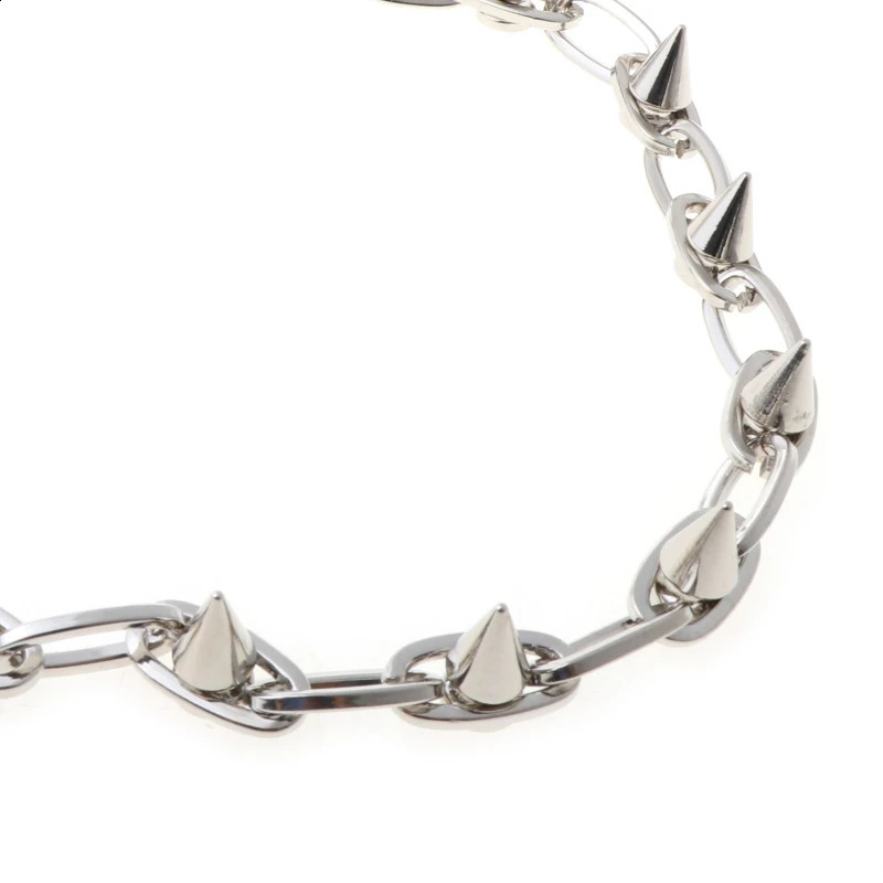 Punk Spike Jeans Decor Pants Chain Secure Travel Wallet Chain Heavy Duty Jeans Link Coil Leash Jewelry 250424