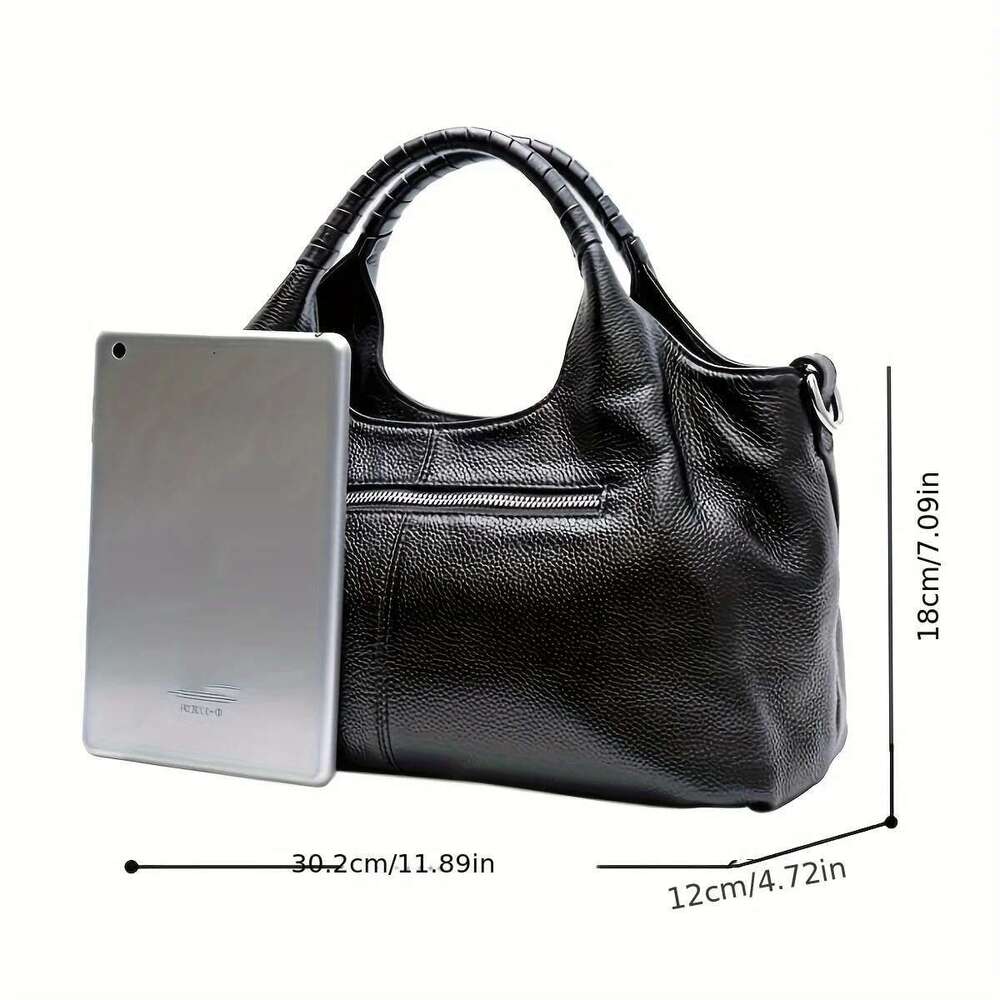 Simple Fashion Trend Men's And Women's Temperament Large Capacity Pu High-End Tote Bag