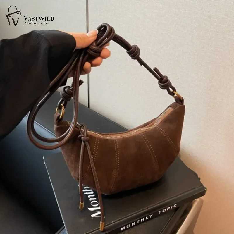Velvet material zipper 2025 high-quality shoulder bag solid color simple fashion cross body bag soft Western style handbag W250421