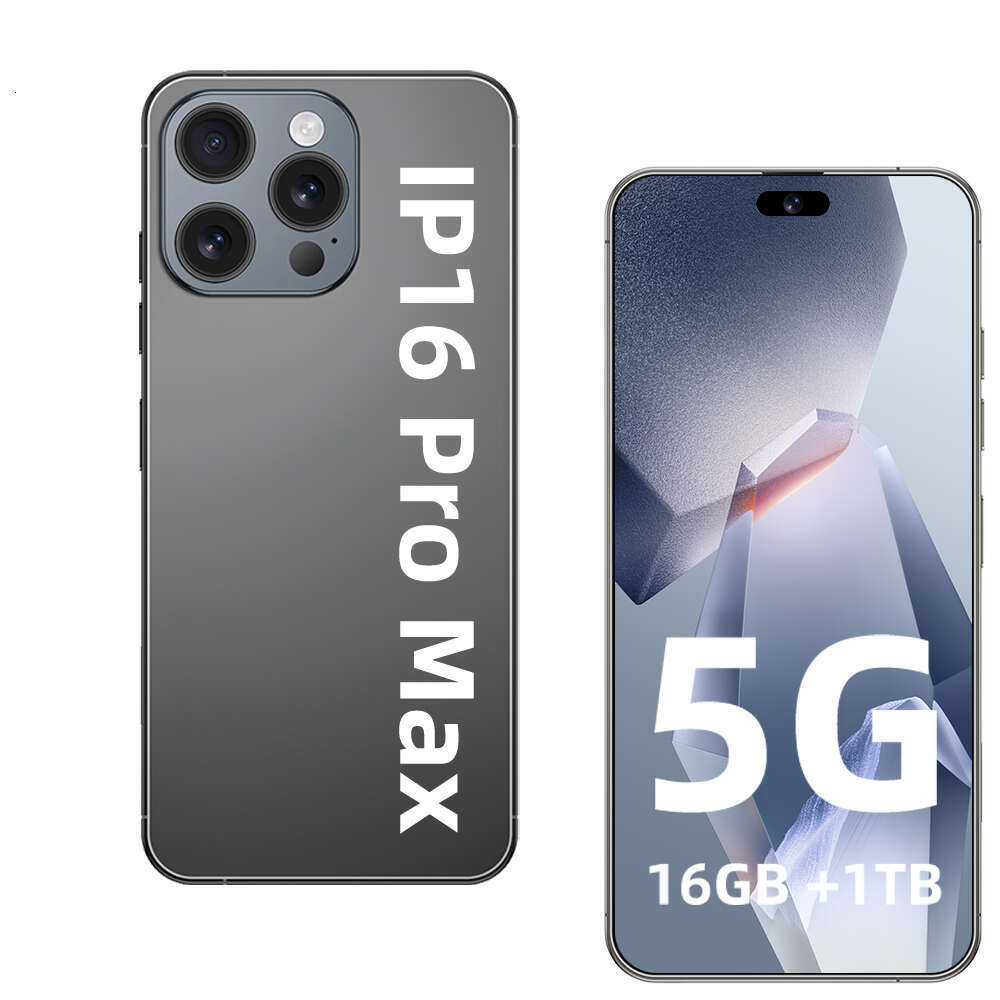 16 Pro Max Original Smartphone 7.3 inch Full Screen 16GB+1TB 5G Dual SIM Card Face Unlocked Cell Phone 8000mAh Battery Global Version Mobile Phones 10