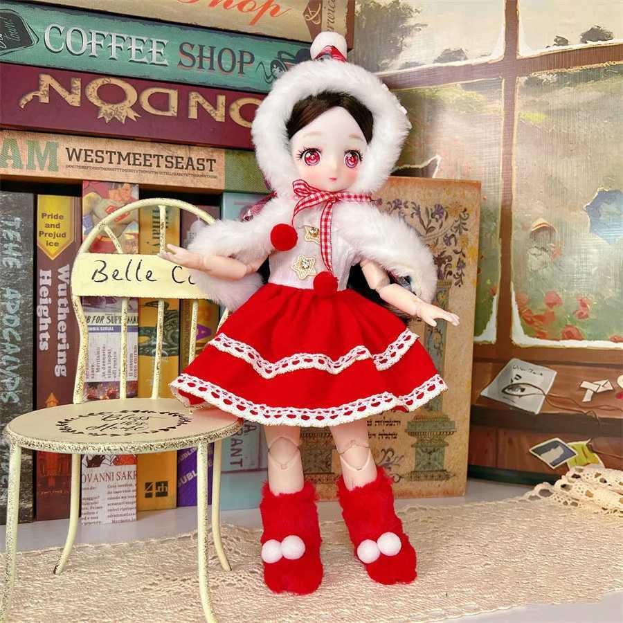 Cute Christmas Themed Doll Outfit for 1/6 BJD Dolls Childrens New Year Gift Toys Lovely Christmas Themed Clothes DressXJ251125