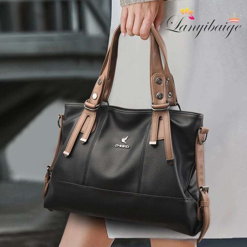 Designer Bag 100% Cow Handbag Women Genuine Leather Shoulder Bags Natural High Quality Cowhide Crossbody Large Capacity Messenger Bag