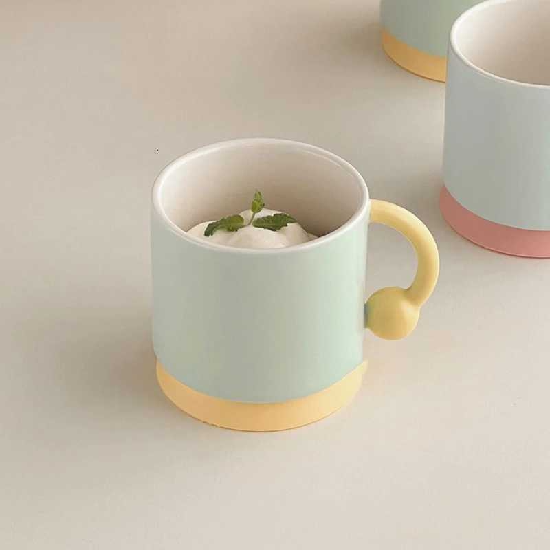 350ml Simple Ceramic Mug Dormitory Office Water Cups Home Breakfast Milk Juice Coffee Cup Drinking Utensils Y251125