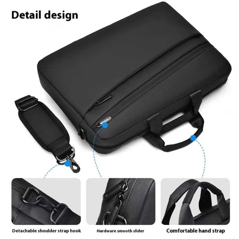 156-173 Inch Laptop Bag Waterproof High Quality Men Briefcase Adjustable Shoulder Strap Large Capacity Office HandbagT251125