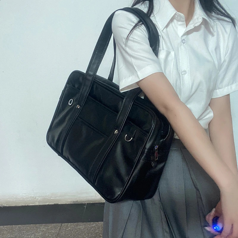 1pcs Womens shoulder bag Casual PU Shoulder Bag School Students School Bag Handbag Anime Uniform Bag Tote Bags 250417