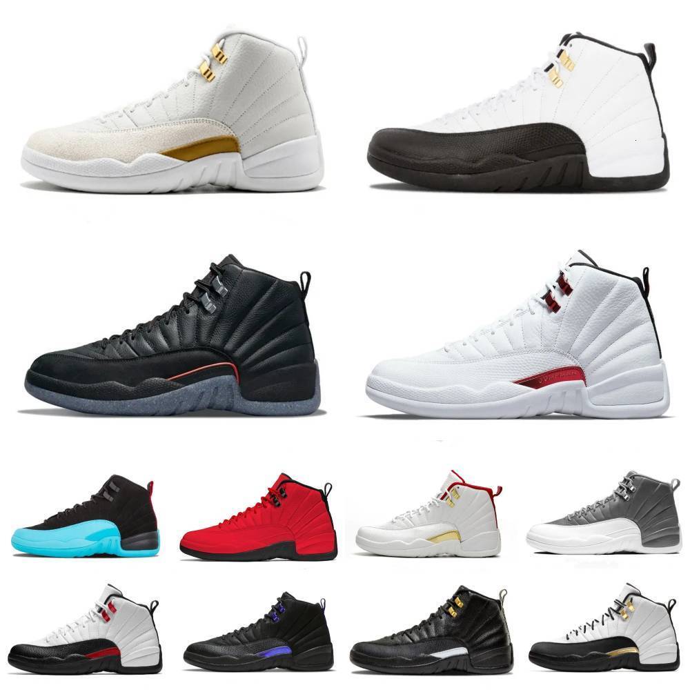Trainers J12 12 Taxi Basketball Shoes Jump Mens Retroes 12S Brilliant Orange Black The Master Cherry Twist Utility Flu Gamma Blue Outdoor PlayoffsS Sports Sneakers