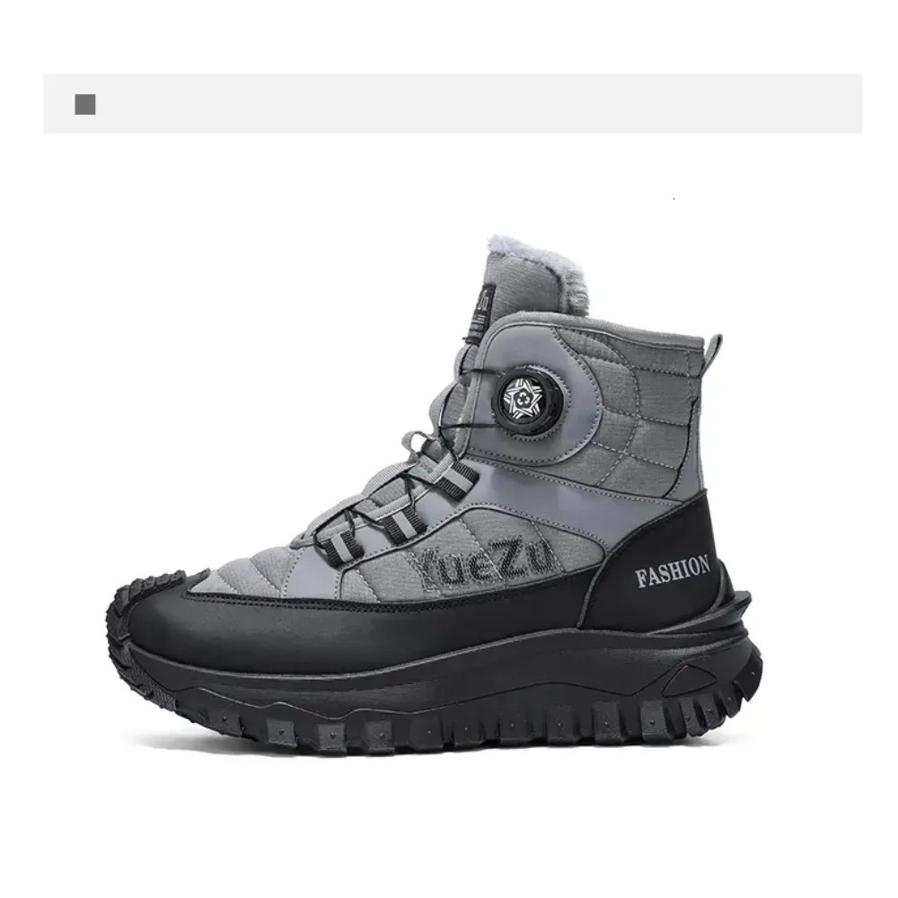 Winter Swivel Buckle Fleece Waterproof Snow Boots Outdoor Non-slip and Wear-resistant 251124