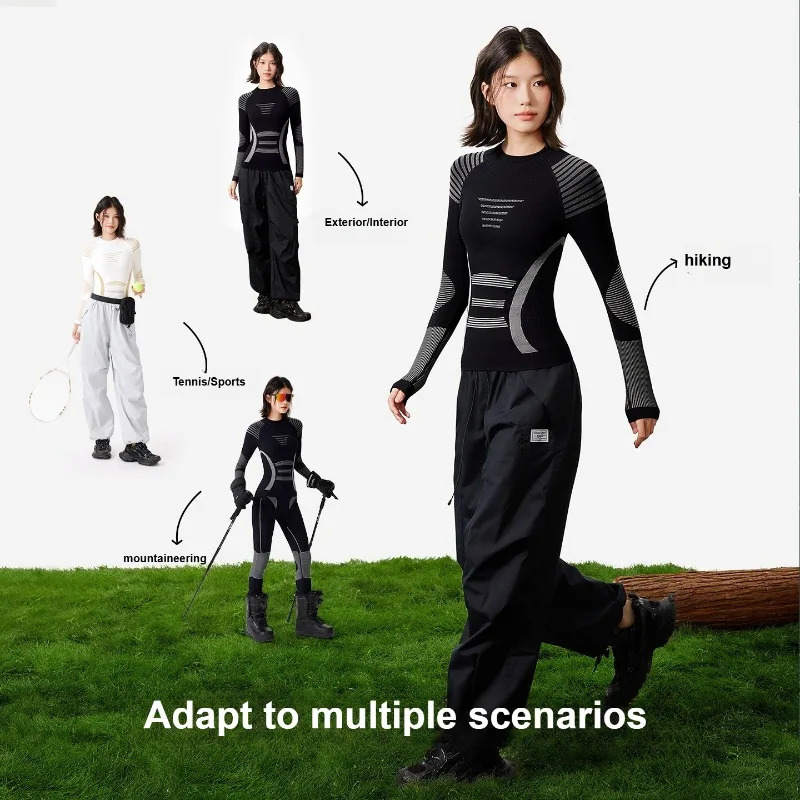 Ski Base Layer Set Men Women Thermal Quick Dry Moisture Wicking Compression Wear Winter Sports Outdoor Underwear Tops Bottoms 251125