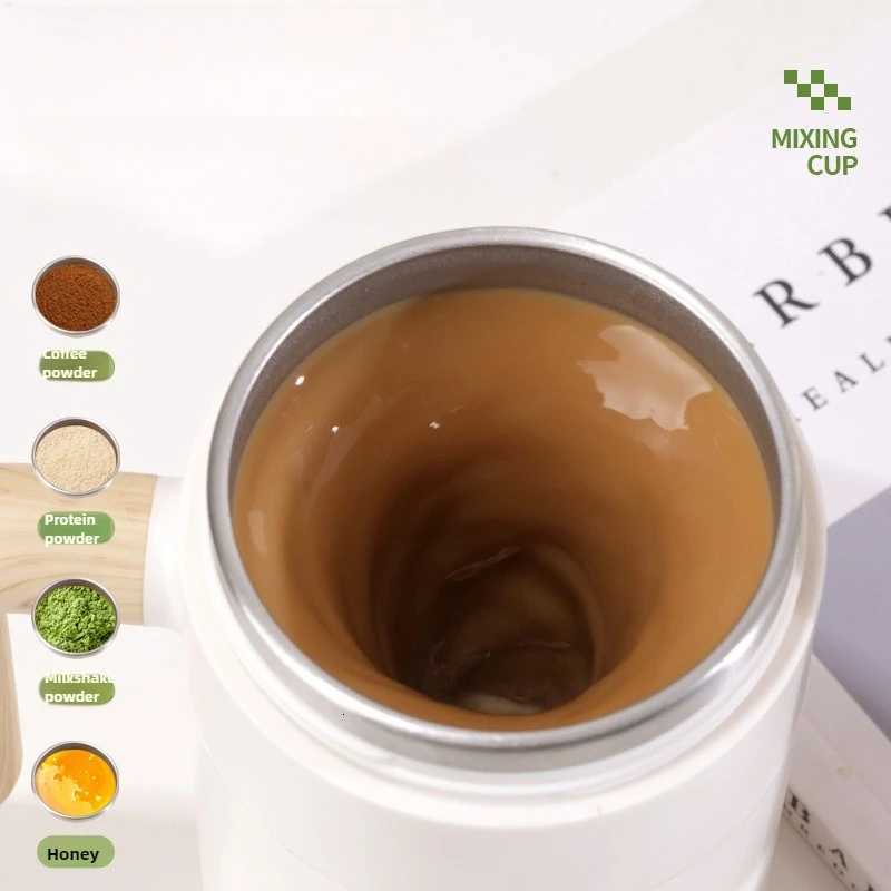 1PC Automatic Mixing Cup Charging Wireless Water Cup Portable Electric Magnetic Rotating Shaking Coffee Cup Household Goods Y251125