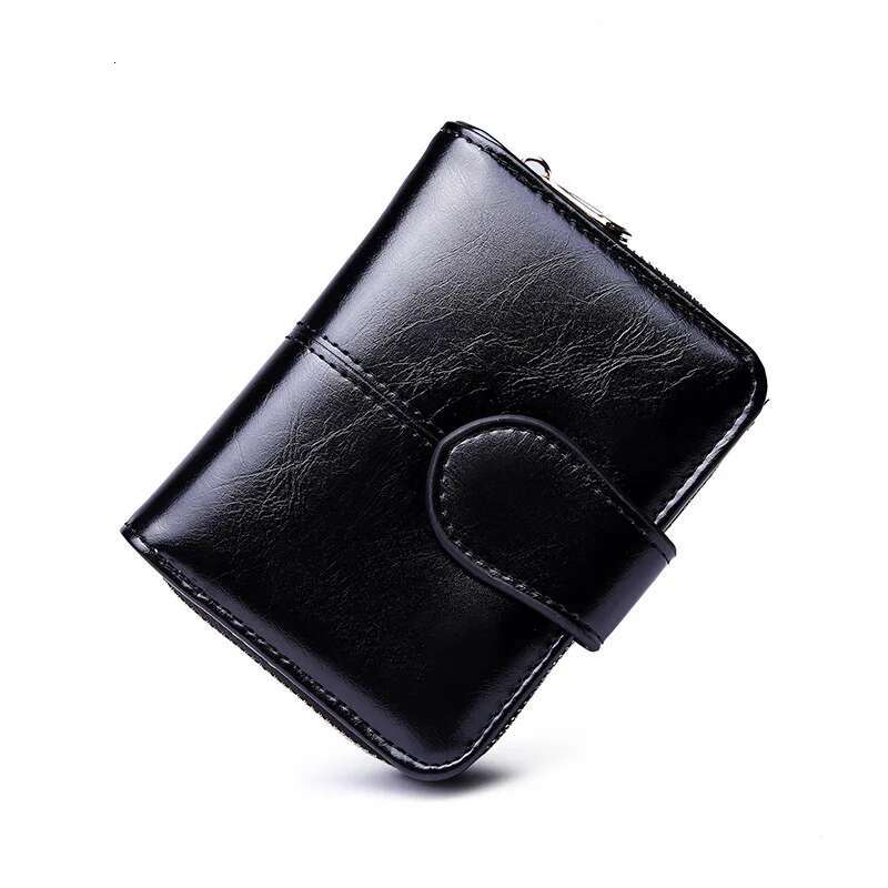 Aliwood 2024 Quality Leather Lady Brand Coin Zipper Female Short Wallet Women Split Small Purse