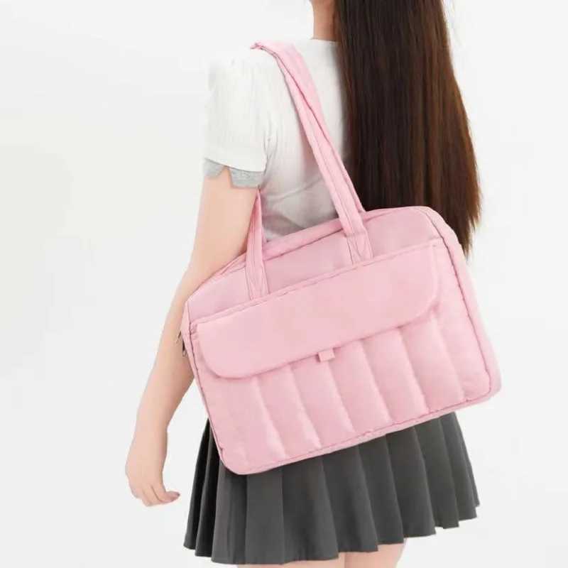 Minimalist Female Laptop Shoulder Bag 133 14 15 156 16 Inch Notebook Pouch Portable Large Capacity Commuting BagT251125