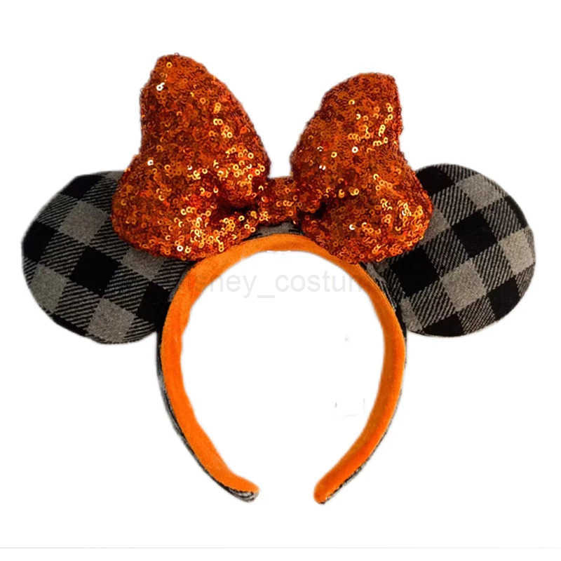 Disney New Disney Mickey Mouse Ear Headband Space Mountain Lunar New Year Minnie Bow Pink Glitter Cartoon Anime Headband Gif X250425
