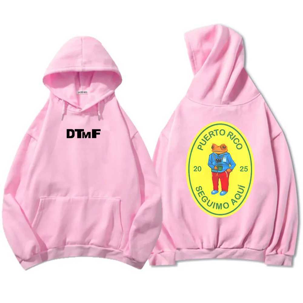 DTMF Deb Tirar M s Fotos 2025 New Album Hoodies Bad Rabbit Singer Printed Sportswear Mens and Womens Wear Sudaderas Hombre Mens Wear M250425