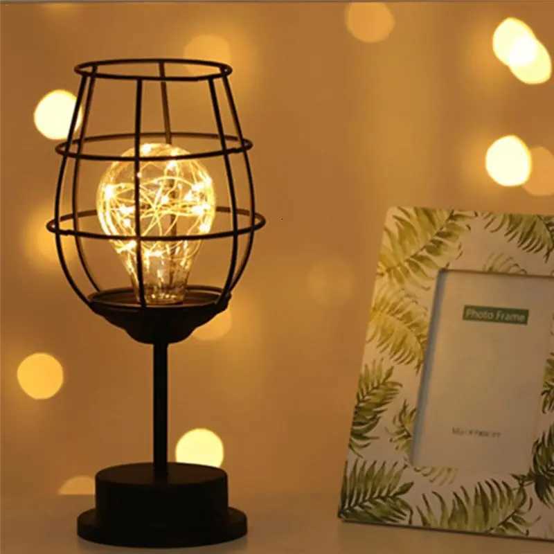 Art LED Table Lamp Reading Lamp Night Light Bedroom Bedside Lamp Desk Lighting Living Room Retro Classic Iron Home DecorationM251125