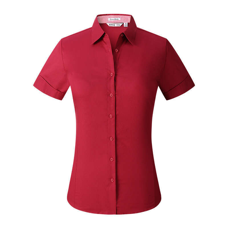 Ladie' formal dre collar hort leeved ummer cardigan early pring hirt buine regular profeional wear 2025 temperament veratile new trend clothing