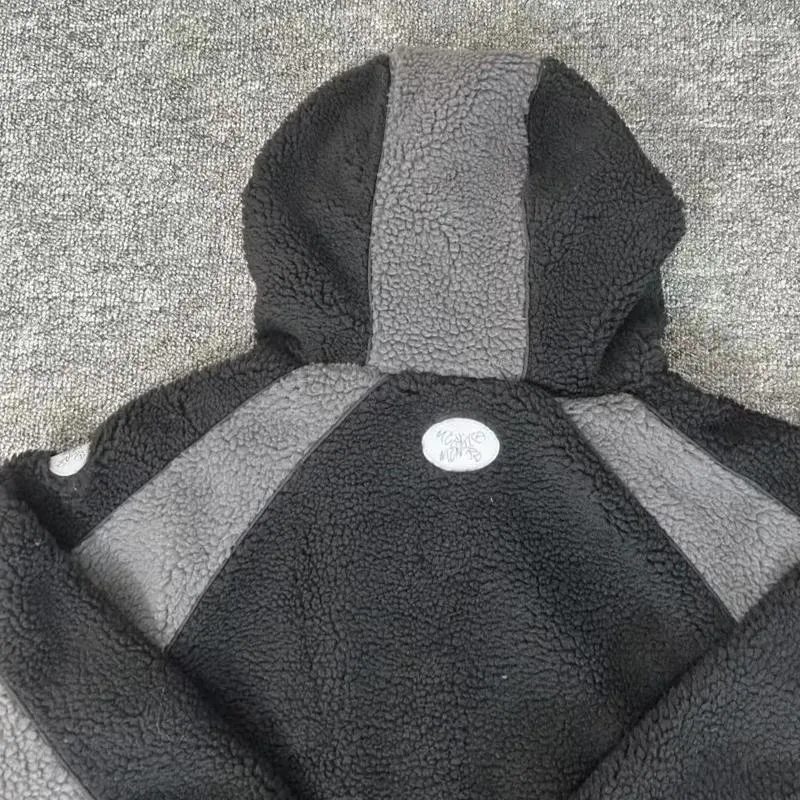 Designer Men's Wool coat Casual Unique Mertra zip-up Hooded Granular Fleece Comfortable Fabric Warm High Street Quality polar fleece Jacket Men W