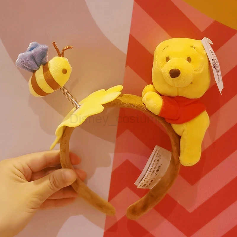 Disney Plush 3D Disney Ears Winnie The Pooh Headbands Cute Sewing Hair Girl Kawaii Lotso Hair Accessories Childrens Christmas Boys Gift X250425
