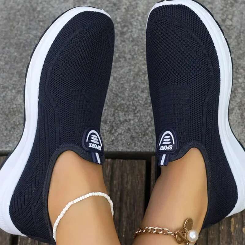 Women's Casual Shoes New Style Summer Mesh Breathable Large Soft Sole Non-slip Lightweight Comfortable Woman Heeled Slippers ddmykukumalu