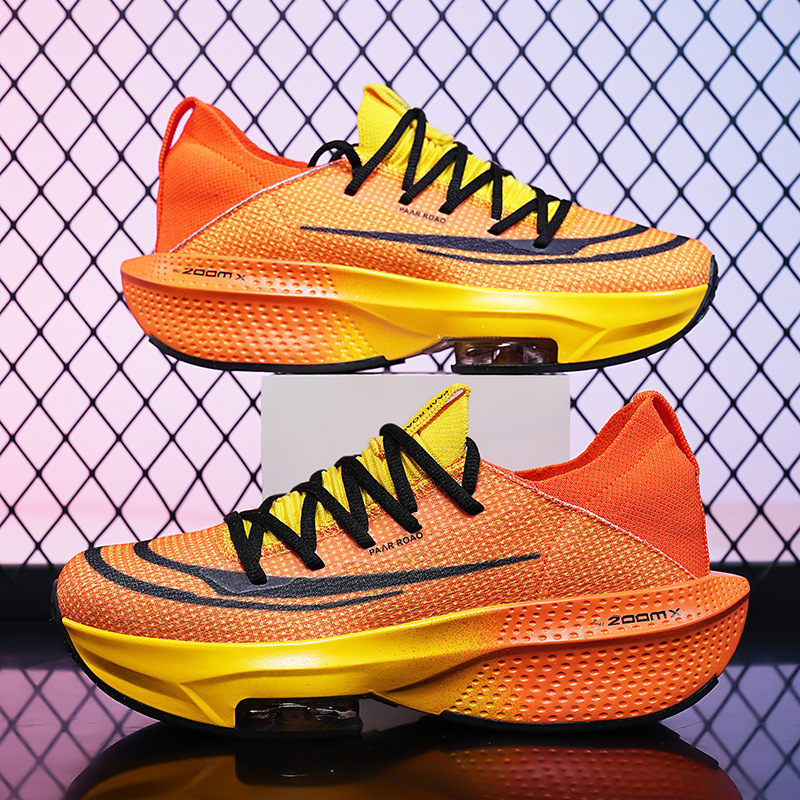 Large Size Air Cushion Couple Racing Marathon Flying Woven Mesh Men S Sports And Leisure Running Shoes Women Ddmysaturn