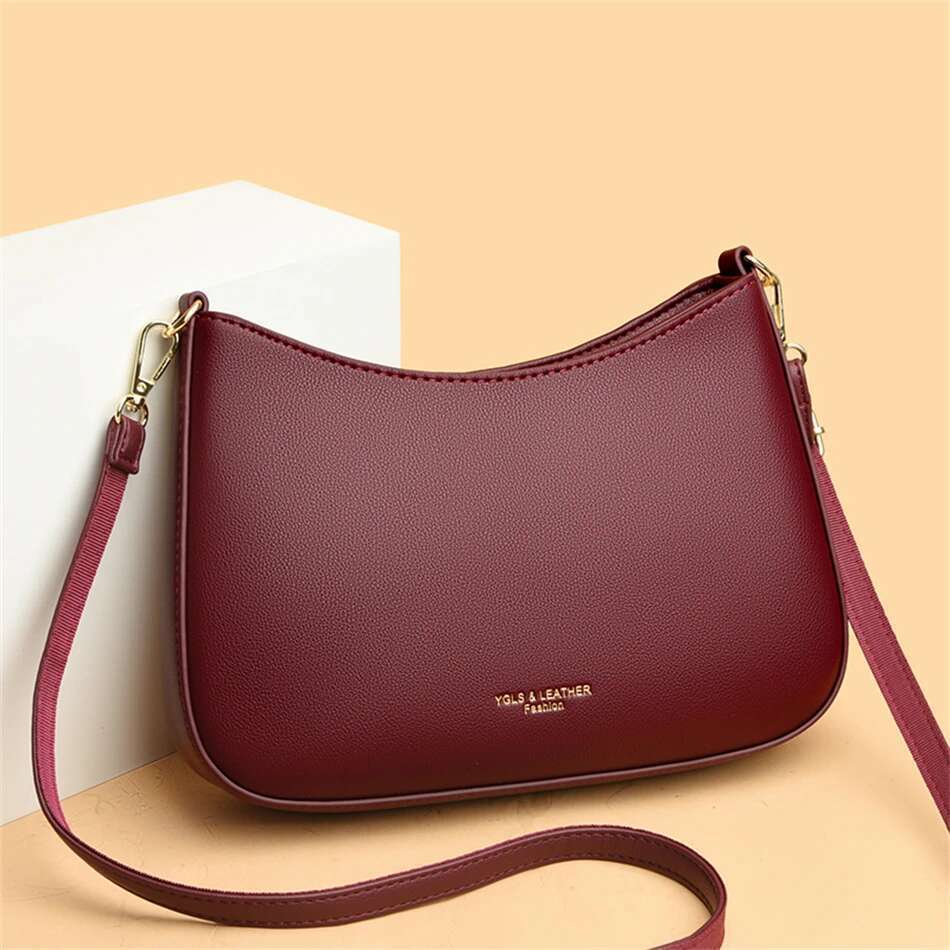 High Quality Underarm Shoulder Bags For Women 2024 Solid Color New Texture Leather Crossbody Bag Designer Handbags Sac