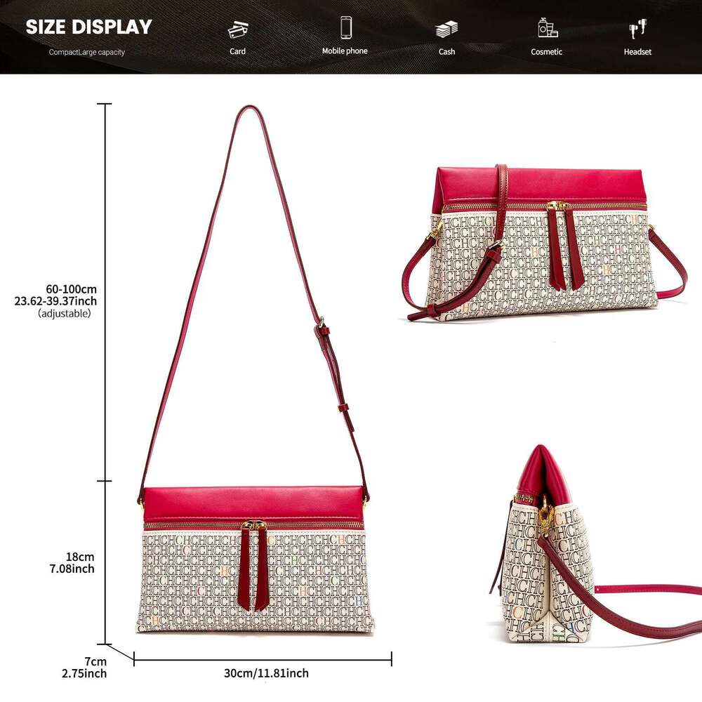 Fashionable Classic Retro New Letter Design Square Women's Shoulder Bag