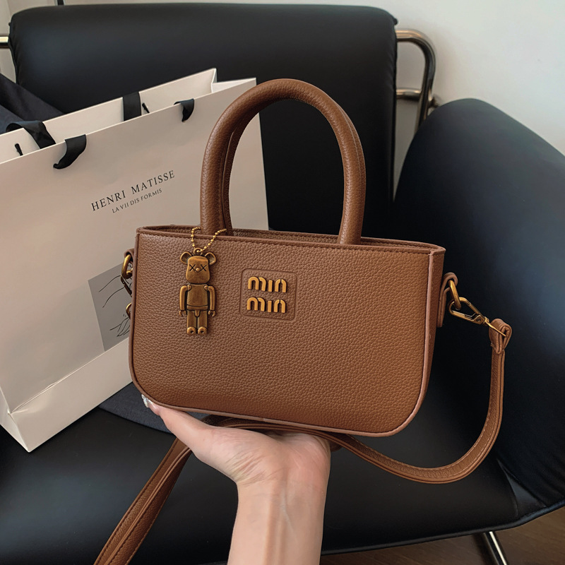 Fashionable Retro Small Square Purse for Women - Versatile 2025 Designer Shoulder Bag with Adjustable Strap (Top-handle & Crossbody)