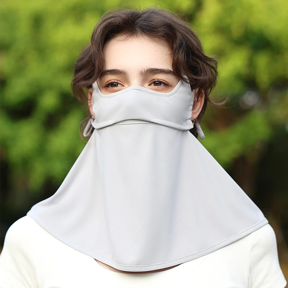 OhSunny Sunscreen Mask with Neck UP000 Outdoor Anti-Dust Sun Protection Cooling Washable Adjustable Breathable Face Cover 250424